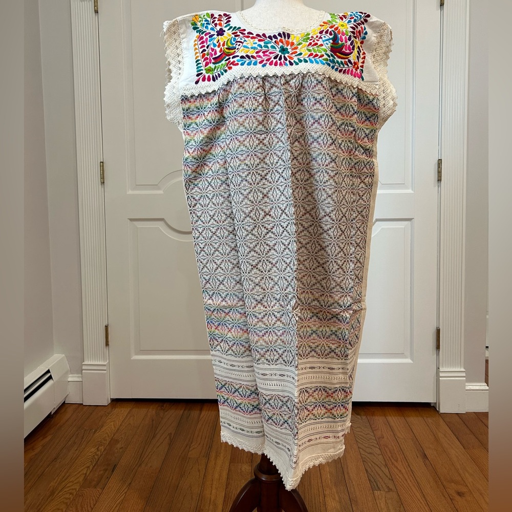 Paloma Embroidered Tunic/Dress, Hand Loom …